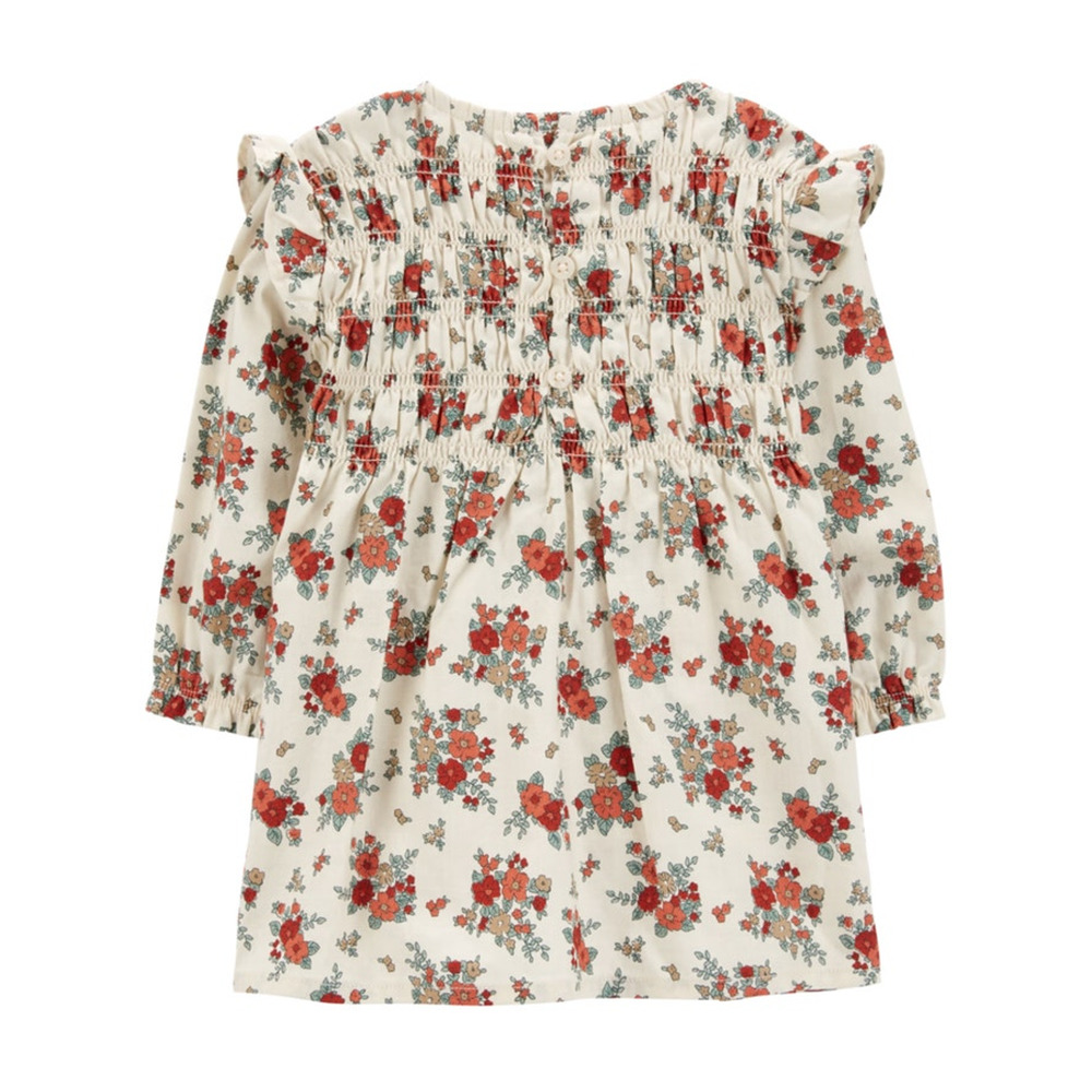 Carter’s Floral Dress Set 24M Baby Girl  Long Sleeve Dress, Bloomers & Socks NWT - Picture 3 of 7